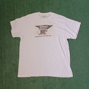 VINTAGE Tired Iron Moderation Is Fatal Tour Band T Shirt Size XL